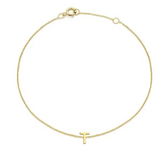 9ct YG MINI INITIAL 'T' B/L 15.5-19cm